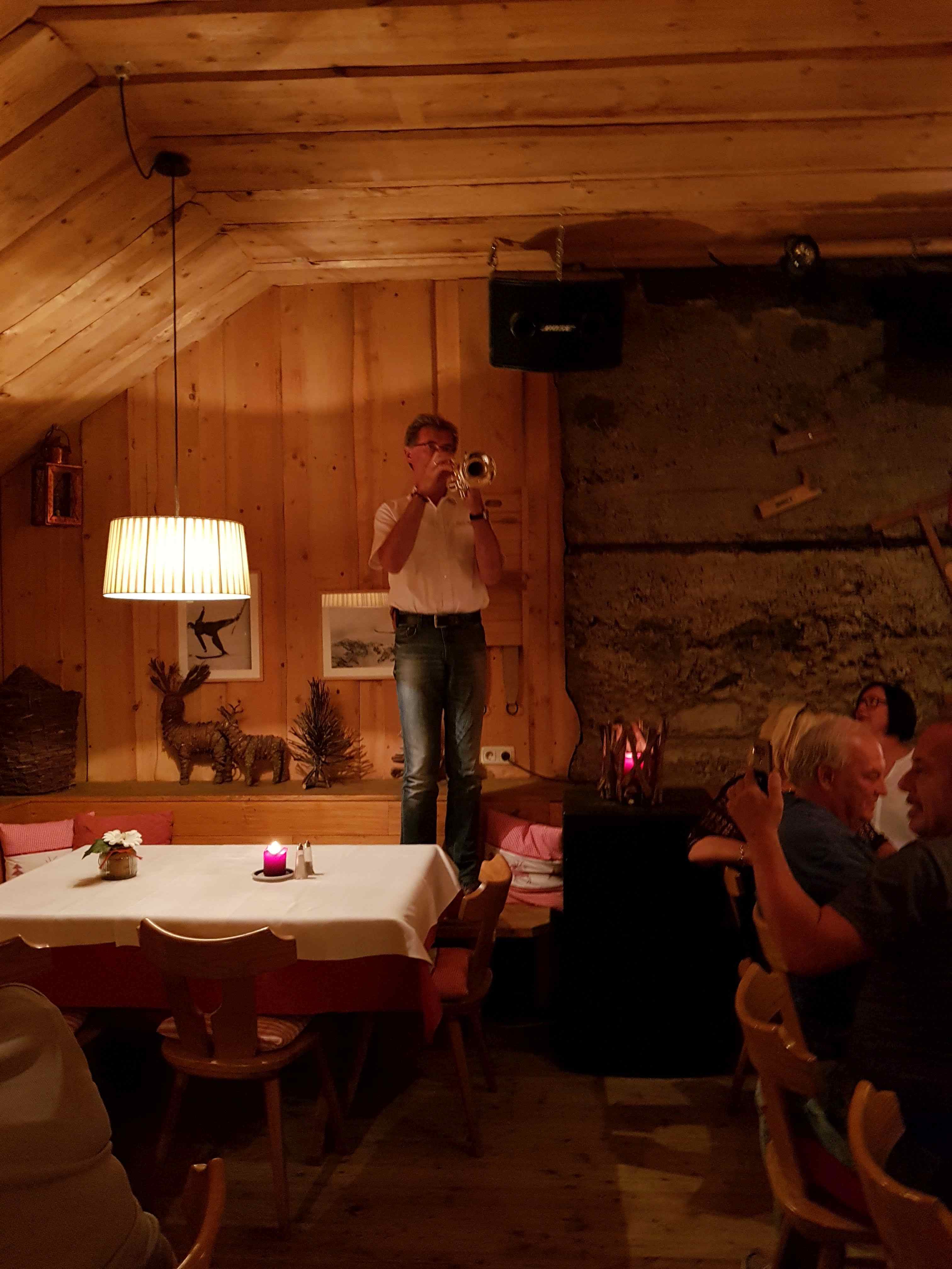 Künstlerausflug 2018 Abendessen im Felsenkeller